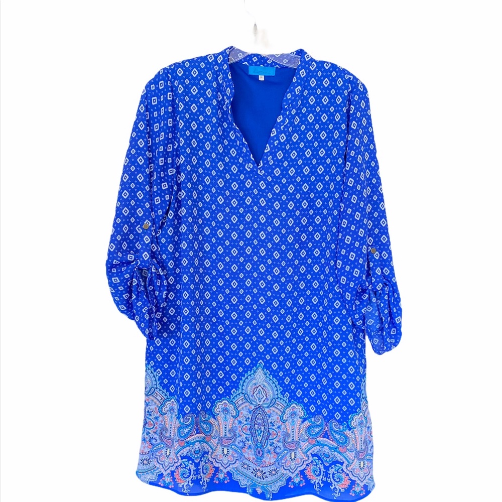 Blue Floral Tunic